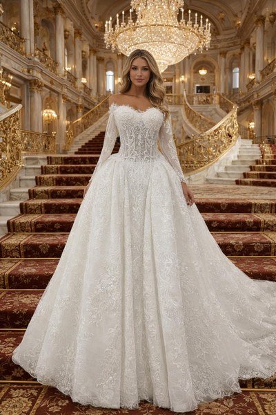 ARIADNE — Bias Kesim İşlemeli Gelinlik